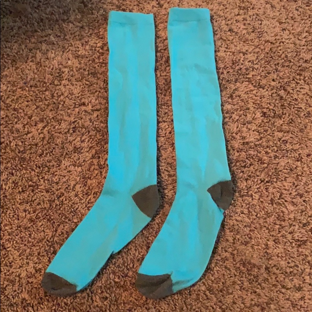 Light Blue Knee Length Socks